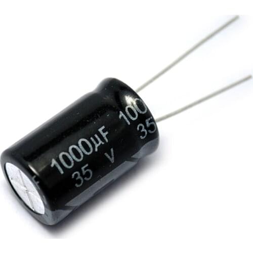 10PCS/LOT Electrolytic Capacitor 35V/1000uF 13*21 35V 1000UF