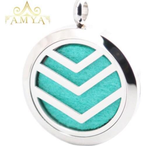 10pcs New Arrive Aromatherapy Essential Oil Surgical Stainless Steel Perfume Diffuser Locket Necklace Pendant Free 20pcs Pads