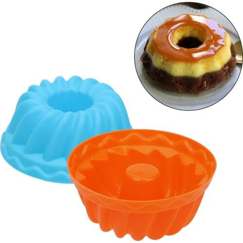 12pcs/set Silicone Pudding Cupcake Muffin Donut Mold Non-Stick Thread Shape Baking Jelly Mould Kitchen Accessories