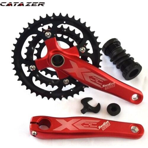 27 Speeds Bicycle Crank Mtb Mountain Bike 22-32-44T Bike Crankset 170mm 138mm Aluminum Alloy Crank 104BCD Bike Part