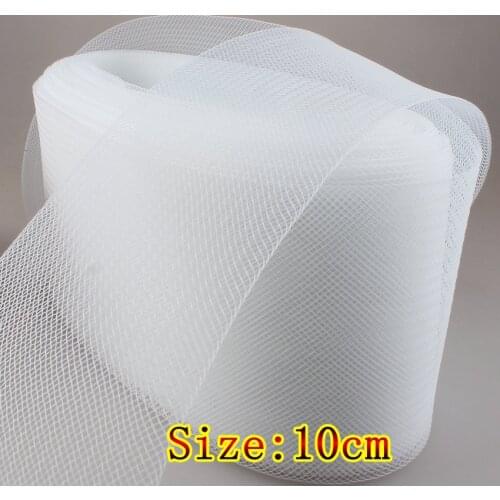 4"(10cm) Flat Stiff Plain Crins Horse braid For Women Hat mesh 100yard/lot #2Color