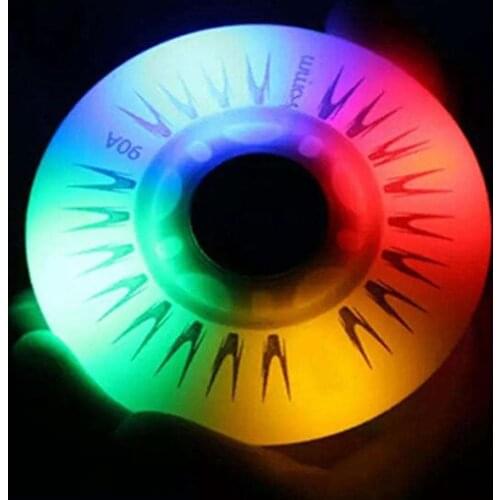 76MM Durable Colorful Flashing Roller Kid Gift Safe Pulley Heel LED Light Inline Sliding for Outdoor Flash Roller Skate Wheels