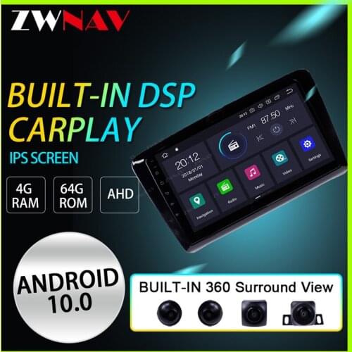 Android 10 Car multimedia navigation system GPS player For Volkswagen VW 2012-2018 years Santana IPS screen Radio stereo