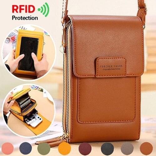 Brand Mini Crossbody Shoulder Bag Women High Quality Cell Phone Pocket Ladies Purse Clutch Fashion Leather Hasp Handbags Female