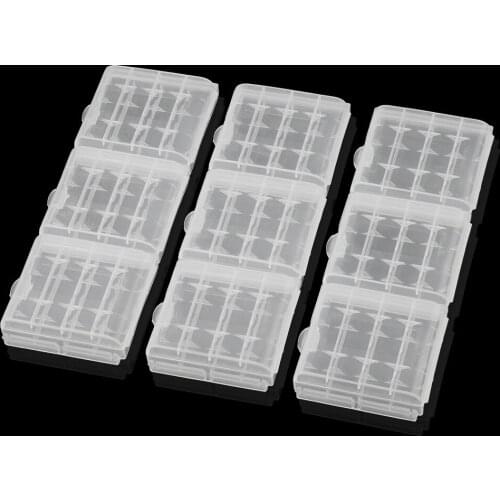 AA batteries case AA power sell Plastic AA / AAA battery storage box bag holder Hard Case Battery Holder