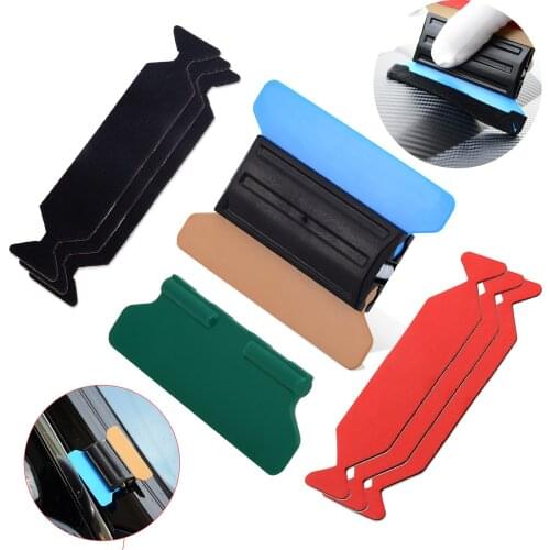 EHDIS Car Vinyl Film Wrap Magnetic Squeegee with 6pcs Scrapper Fabric Cloth Window Tint Tool Sticker Foil Tinting Accessories