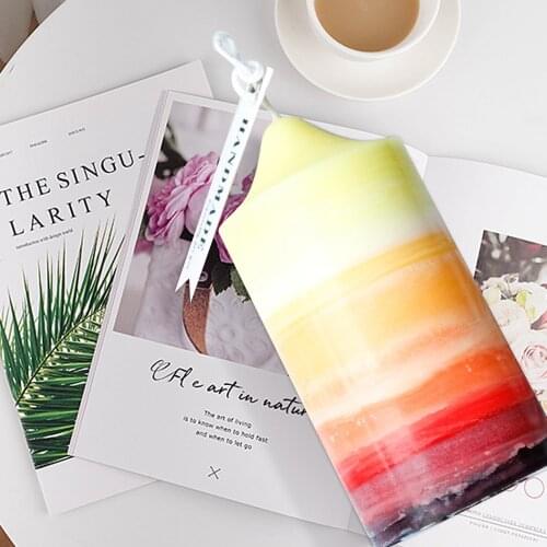 1pcs Candle Mold Church Spire Cylinder Shape Candle Mould Handmade Craft Making Mold Candle Making Model 5x9.6cm