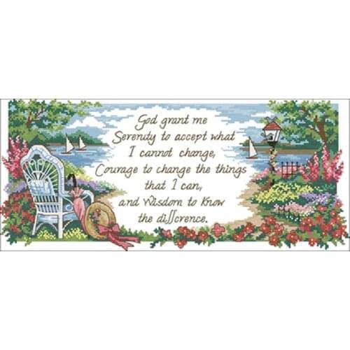 Peaceful prayer patterns Counted Cross Stitch 11CT 14CT 18CT DIY Chinese Cross Stitch Kits Embroidery Needlework Sets