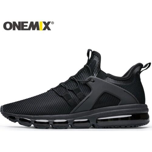 ONEMIX New Mens Running Shoes in Black for Lover Walking Shoes Outdoor Sport Sneakers For outdoor jogging Sneakers size EU36-47