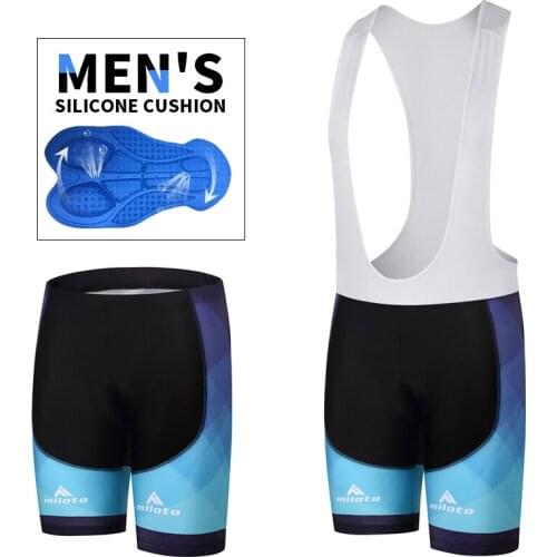 New arrive MILOTO male Cycling Shorts Coolmax 3D Shockproof Padded MTB Shorts Road Bike Shorts Ropa Ciclismo Bicycle Tights