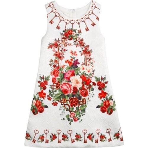 Baby Girl Flower Dresses Girls Summer Dress Girls Birthday Party Princess Dress 3-10 years New Fashion