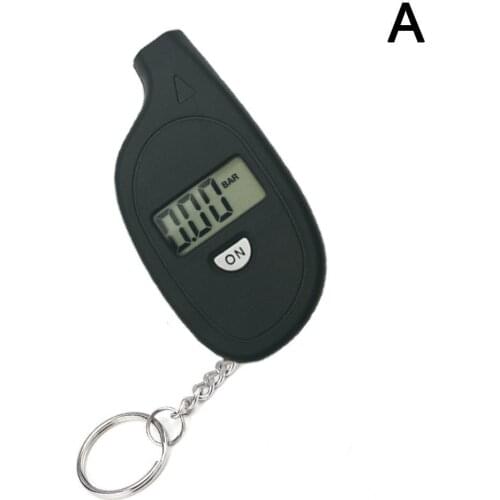 1PC Mini Portable Keychain Tire Tyre Wheel Air Pressure 5-100 Monitor Gauge Tool Tire Pressure LCD Digital PSI Tester Proce U5C0