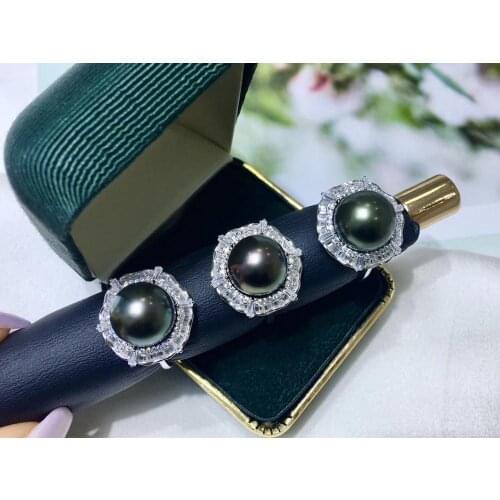 925 Sterling Silver Ring Finger Ring Base Settings Adjustable Ring Findings Jewelry Parts Fittings Accessories for Pearls