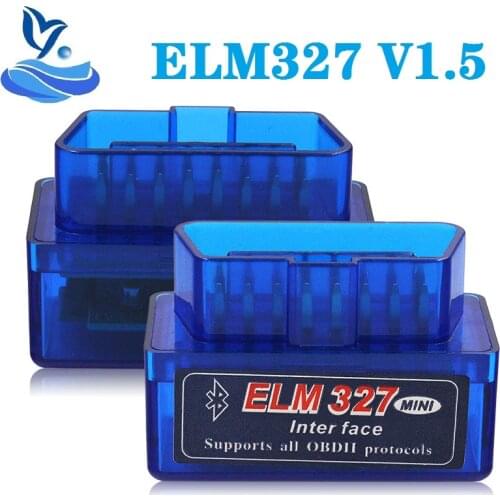 V1.5 MINI ELM 327 Bluetooth Double PCB ELM 327 Code Reader V1.5 PIC18F25K80 for Android Torque ELM 327 Bluetooth OBD