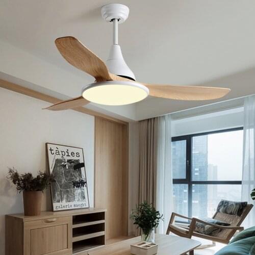 Modern led ceiling fan lamp is suitable for dining room, family, living room, bedroom, ceiling fan with lamp and remote control