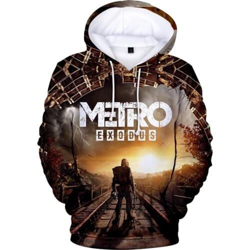 Metro Exodus Subway Leaving Hoodies Sweatshirts 3D Print Men/women Sweatshirts Autumn Hoodies 3D Casual Coat Fashion Clothes