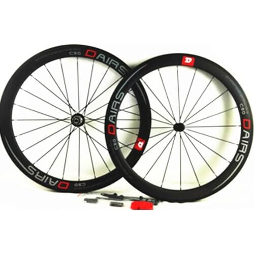 DAIRS 700c carbon road bike wheels ceramics R13 hubs 50x23mm clincher road bike wheels 700c wheelset bicycle wheel