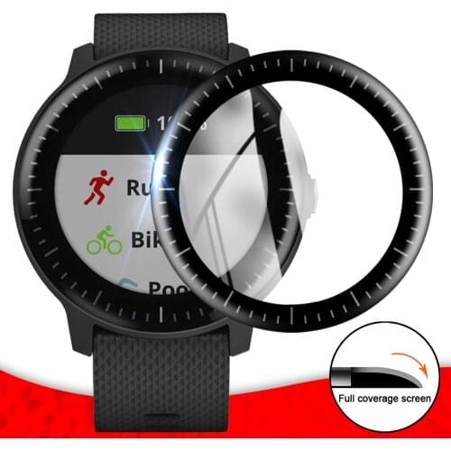 3D Soft Fibre Glass Protective Film Cover For Garmin vivoactive 3 Music Screen Protector Case for vivoactive 3 Music Smart Watch