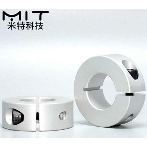 Open type fixed ring light bearing limit sleeve locking sleeve aluminum automatic ring positioning Shaft Collars with slit SCS