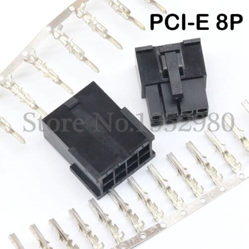 20 Set 5557/5559 4.2mm Connector for PC Computer ATX Graphics Card GPU PCI-E PCIe 8Pin Power Plug Male Female Housing Terminals
