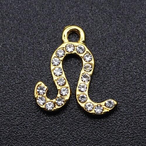 5pcs/lot Alloy Stones Zodiac Charm Pendants Wholesale Necklace Pendants Bracelet Making Charms Never Tarnish Accept OEM Order