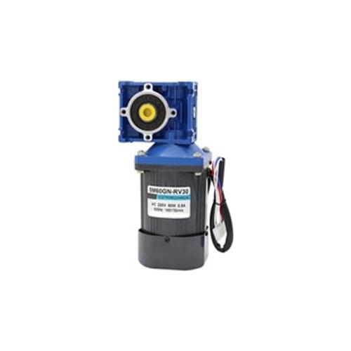 5M60GN-RV30 60W Worm Gear Motor 220v AC Speed Control Micro Motor Stable Performance High Torque Motor CW or CCW by DIY