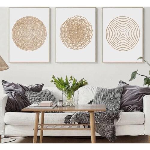 Abstract Wall Paintings Geometric Canvas Posters Bohemian Art Print Modern Poster Circular Prints Nordic Wall Picture Home Decor