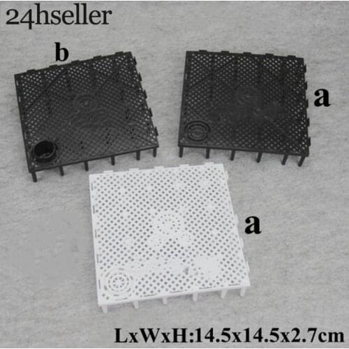 10 PCS Aquarium Filter Media Sieve Fish Tank Under Gravel Filter Bottom Sand Filter System Oxygen-increasing Water Cleaning