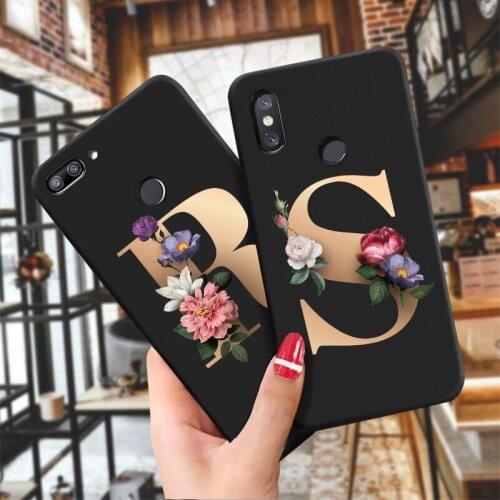 Custom Name Phone Case for mi Note10 Fashion Letter Soft TPU Silicone Cover forMi A2Lite Mi A3 Mi5X Mi6X Mi8 Mi9 Mi8t Mi10