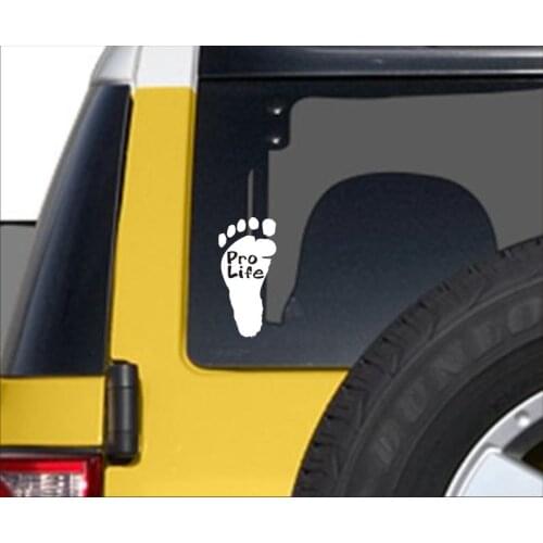 Black/Sliver Pro Life Vinyl Sticker Waterproof Car Window Sticker Decal Sticker Gift Vinyl Decor Removable S795