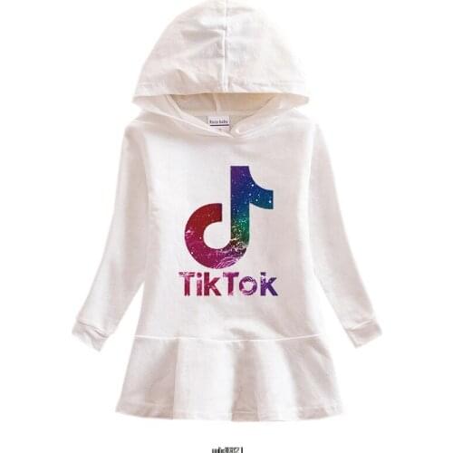 Tik Tok Print Kid Dress For Girl 2021 Christmas Dress Girl Baby Girl Clothes Vestido Infantil Christmas Party Tik Tok Dress