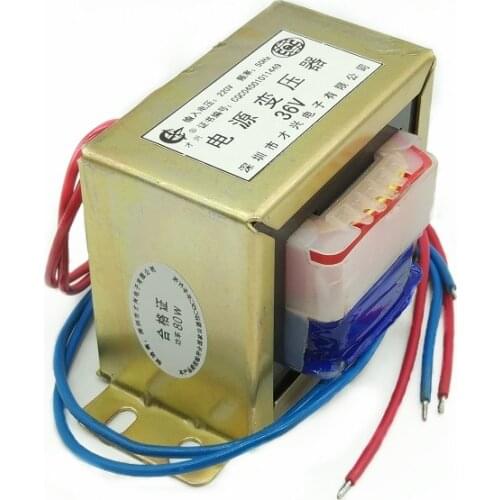 EI76 Power Transformer 80W 220V to 36V 2.22A 80VA Copper Wire AC 36V