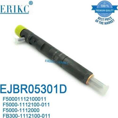 ERIKC Common Rail EJBR05301D Auto Fuel Injectors Assy EJB R05301D Diesel Injection Nozzle for YUCHAI 2,6L 4F ENGINE YC4F-2008