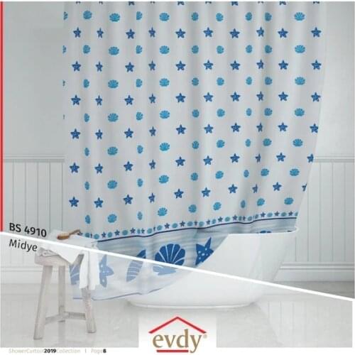 EVDY SHOWER CURTAIN 4910 MİDYE 434635372
