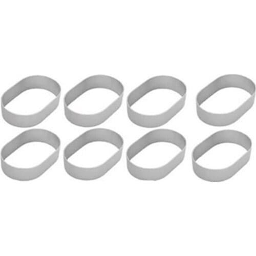 Aluminum Alloy Oval Mousse Cheese Tart Ring Egg Tart Cake Cutting Baking Mold Cheese Cake Mold Baking Mould Tools