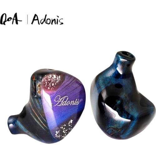 QOA ADONIS 2BA+1DD Hybrid In Ear Earphone HIFI DJ Monitor Earphone Earbuds Headset With 2Pin Detachable Cable