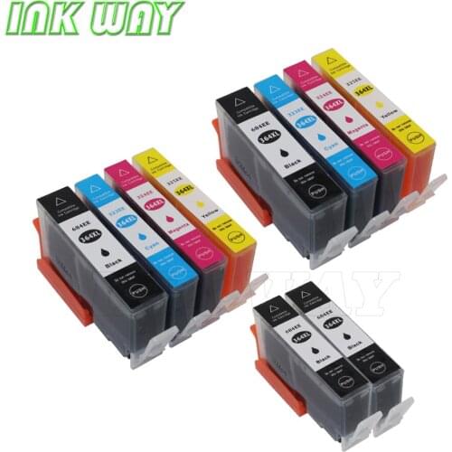 INK WAY 10pcs 4 color replacement cartridge for hp364 multipack for Photosmart 5510 5515 6510 B110a B109n