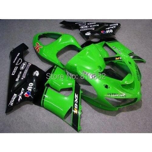 Motorcycle Fairing kit for KAWASAKI Ninja ZX6R 05 06 ZX6R 636 2005 2006 Fashion green gloss black ABS Fairings set +7 gifts SX66