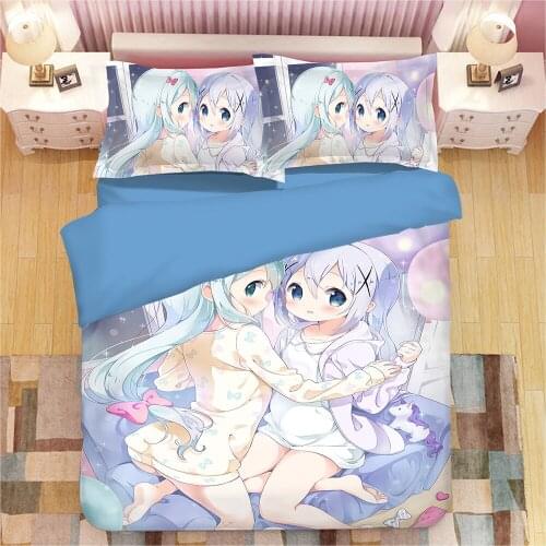 Izumi Sagiri 3D Anime Print Bedding Set Duvet Covers Pillowcases NEW Comforter Bedding Sets Bedclothes Bed Linen 04