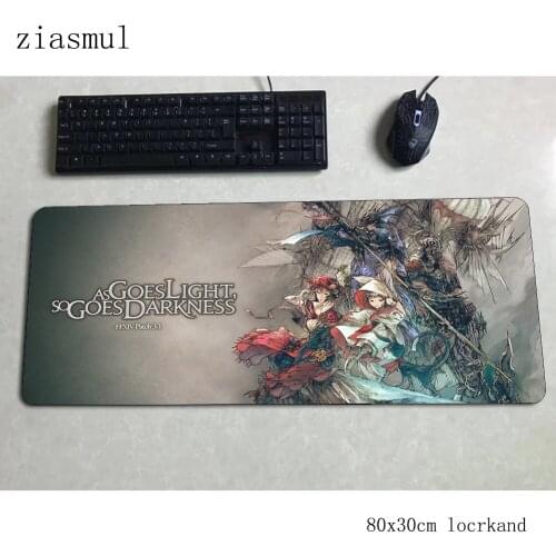 Final fantasy xiv mousepad 800x300x3mm Kawaii Computer mouse mat gamepad Natural Rubber gaming mousemat desk pad office padmouse