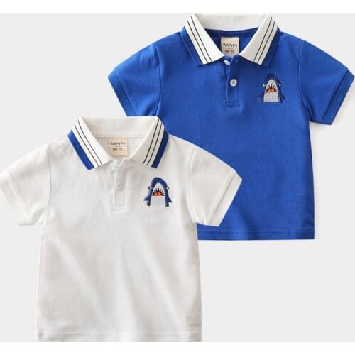 Summer Children Clothing Kids Boys Cotton Polo Shirt Tops Baby Boy Short Sleeve Sprots Shirts Tee Fashion Boy Polos Clothes