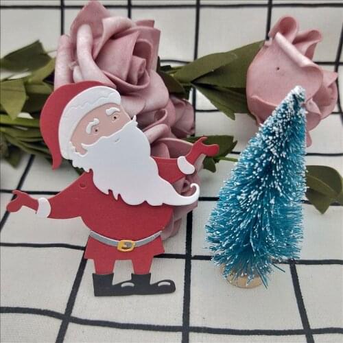 Santa Claus Metal Cutting Dies Scrapbooking For Christmas Card Making DIY Embossing Cuts New Craft Pattern Photo Frame Cover