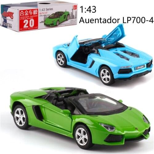 1:43 LP700-4 Alloy pull-back vehicle model Diecast Metal Model Car Model Toy