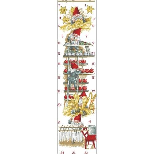 Five Christmas dwarfs patterns counted 11CT 14CT 18CT Cross Stitch Sets DIY Chinese Cross-stitch Kits Embroidery Needlework