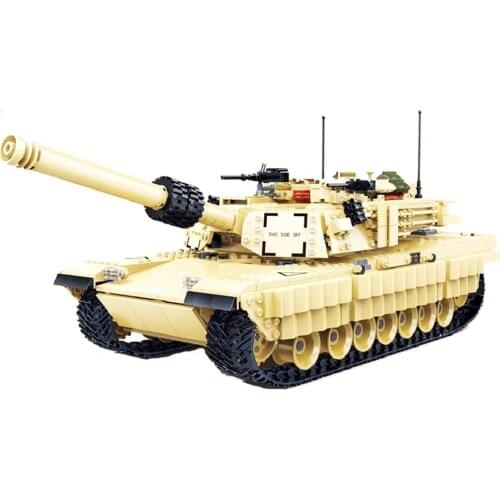 NEW 6102 2155pcs Military M1A2 Battle Tank WW2 Soldiers ABRAMS Army War Building Blocks Toys For Children