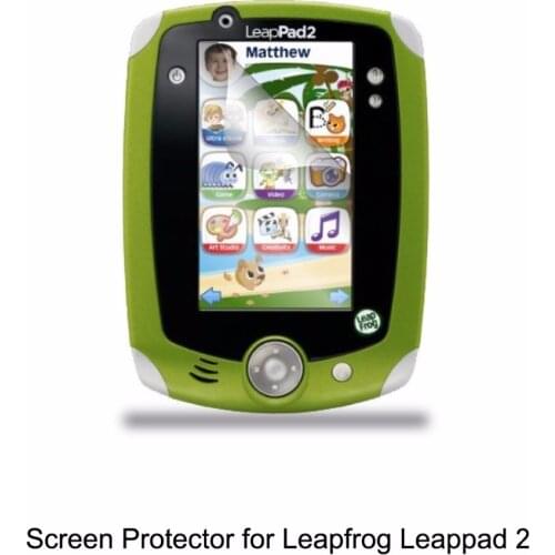 Clear LCD PET Film Anti-Scratch/ Anti-Bubble / Touch Responsive Screen Protector for LeapFrog LeapPad2 Lead Pad 2 Accessories