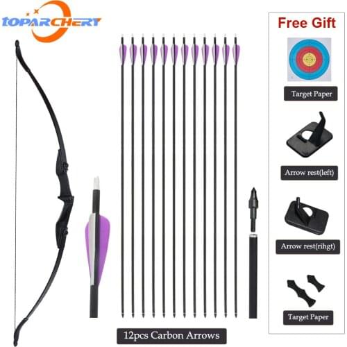 20/30/40lbs Taken Down Recurve Bow For Archery Bow Shooting Hunting Game Outdoor Sports Right Hand&Left Hand Bow Can Choose