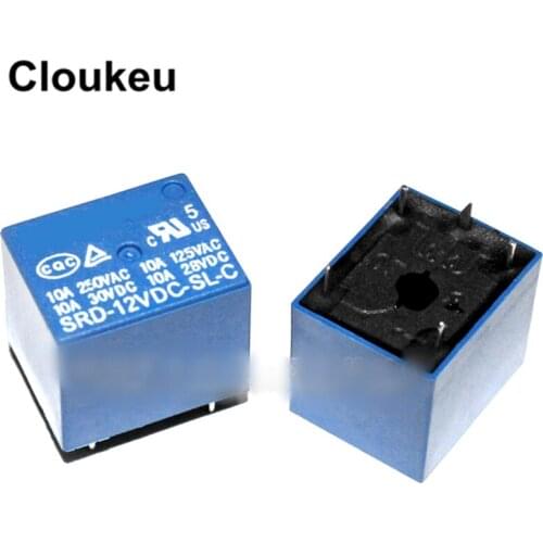 SRU-12VDC-SL-C 10A T70 Relay DIP5