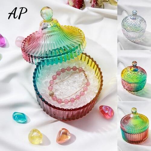 Natural Crystal Gravel Clean Quartz Rainbow Bowl Degaussing Container Improve Energy Health Decoration