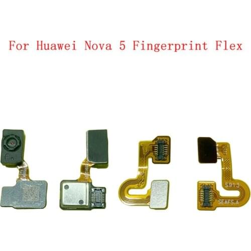 Fingerprint Sensor Home Button Flex Cable Ribbon For Huawei Nova 5 Touch Sensor Flex Replacement Parts